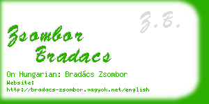 zsombor bradacs business card