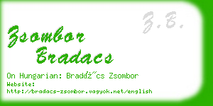 zsombor bradacs business card